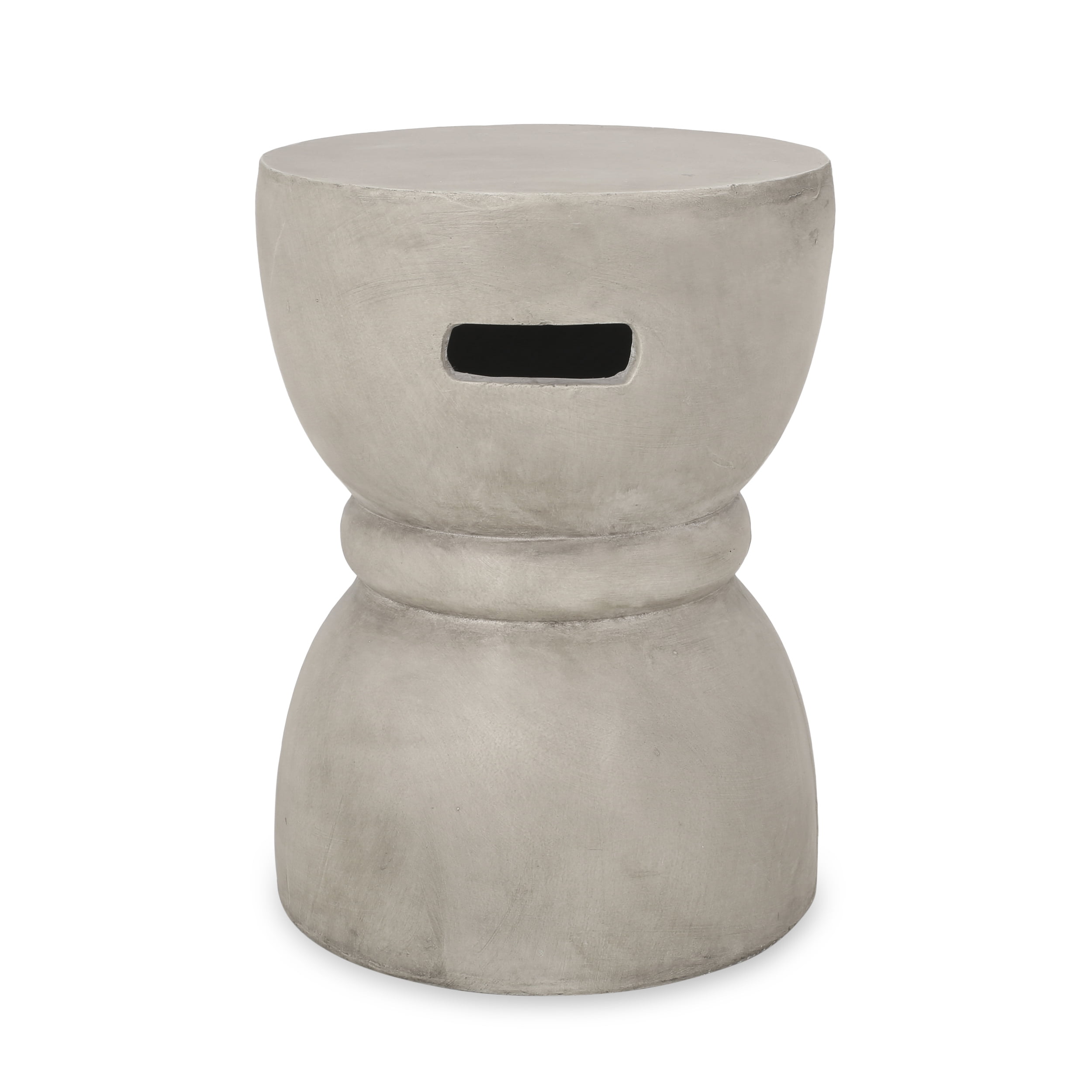 GDF Studio Bryson Indoor Contemporary Lightweight Concrete Accent Side