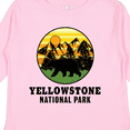 thumbnail image 4 of Inktastic Yellowstone National Park with Bear Mountains and Trees Cricle Boys or Girls Long Sleeve Toddler T-Shirt, 4 of 5