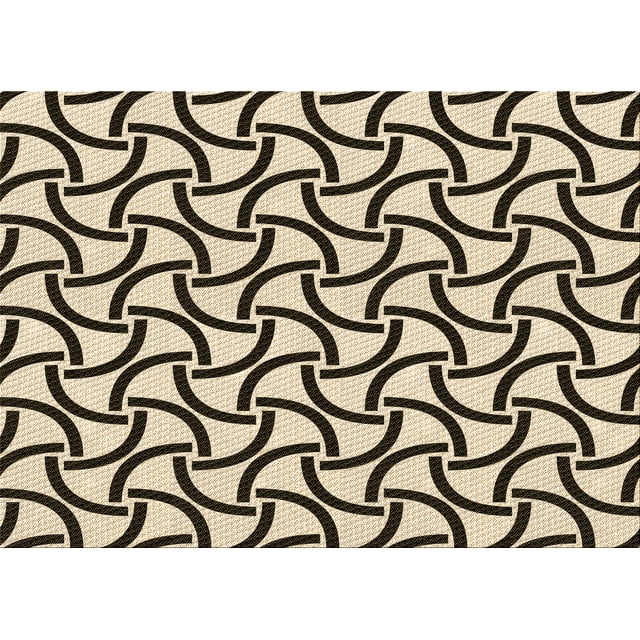 Ahgly Company Machine Washable Indoor Rectangle Transitional Chocolate Brown Area Rugs, 2' x 4'