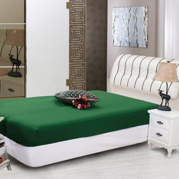 Isvgxsz 100% Cotton Fitted Sheet, Ultra Soft Bottom Sheets Deep Pockets, Skin Friendly Breathable Easy Fit not Shrink, 35.43"x78.74", No Pillowcase