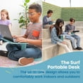 thumbnail image 6 of ECR4Kids The Surf Portable Activity Lap Desk with Mobile Storage Cart, Seafoam, 10-Pack, 6 of 10