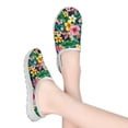 thumbnail image 6 of POLERO Womens Slip On Mules Sneaker Hawaii Style Hibiscus Flower Walking Sneakers Low Top Casual Footwear Backless Slip-on Shoe Summer Sandals, 6 of 7
