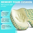 thumbnail image 5 of Premium Dinosaur Pattern Memory Foam Seat Cushion Ergonomic Chair Pad for Office Chair, Car, Airplane & Bleachers Sciatica, Tailbone Hip & Back Pain Relief - Chair Cushion for Long Office Workers., 5 of 5