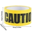 thumbnail image 5 of 4 PCS 16ft Halloween Caution Tape,16ft Tape for Halloween Decorations Outdoor Indoor,Party Prop for Haunted House Yard Porch Fence Door Halloween Party Decor, 5 of 9