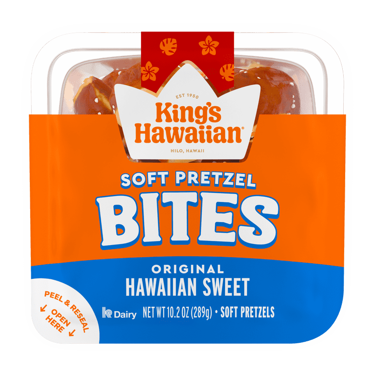 2 pack) KING'S HAWAIIAN® Original Hawaiian Sweet Soft Pretzel