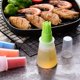 thumbnail image 4 of 4 Colors Silicone Oil Bottle Brush with Lid Set Soft Sauce Bottle with Silicone Basting Brush Cooking Oil Bottle Brushes for Pastries BBQ Meat Honey, 4 of 5