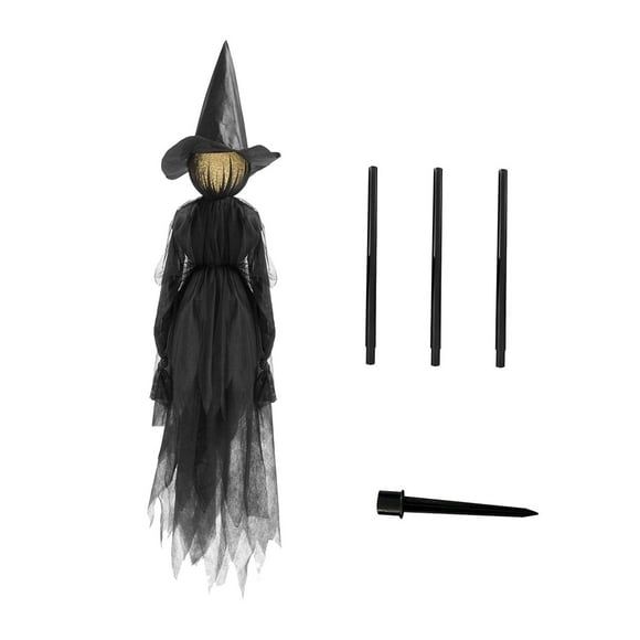 Halloween Decorations Outdoor, Life Size Light Up Witches, Scary Decor for Home Outside Yard Lawn Garden Party Decoraciones 1 witch