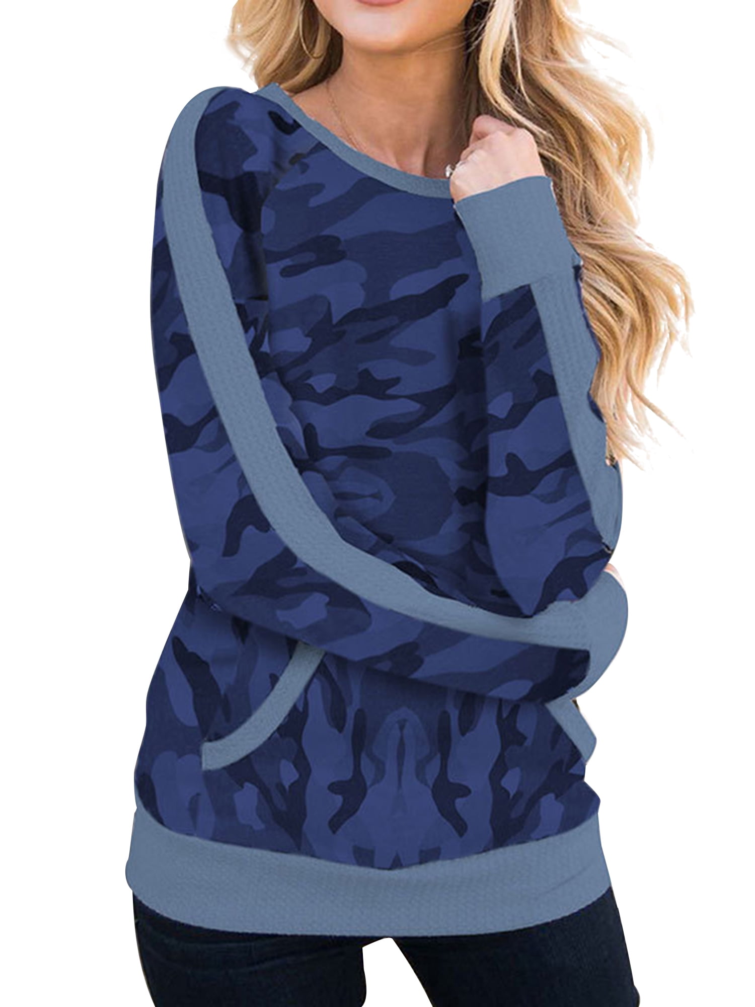 camouflage sweatshirt ladies