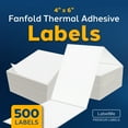 thumbnail image 2 of LabelMe 4x6 Thermal Labels - 4x6 Labels, Shipping Labels, 4x6 Fanfold Label Paper- Thermal Printer Labels for USPS, FedEx, UPS 500 Labels, 2 of 7