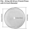 thumbnail image 4 of 6 Paquetes de Filtros de de Filtros de Repuesto para Prensa Francesa, Perfectos para Prensa Francesa de 34 Oz, 4 of 6