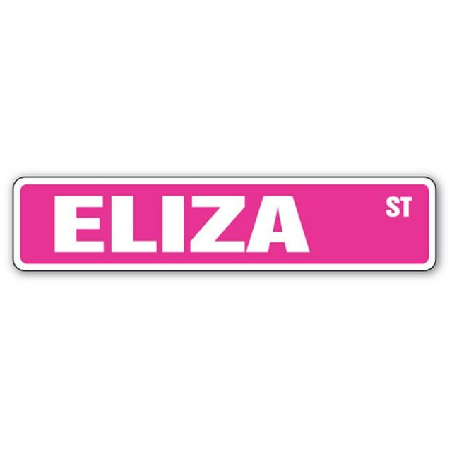 SignMission D-9-SS-ELIZA 2 x 9 Po. Autocollant de Rue pour Chambre d'Enfants - Eliza