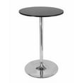 thumbnail image 1 of Nicer Furniture Round bar Table with Chrome Leg & Clear Base, 1 of 1