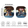 thumbnail image 4 of Bulopur Funny Pug Car Windshield Sun Shade Heat and UV Rays Protection Auto Windshield Sun Shade Easy to Use Automotive Interior Sun Protection Universal for Most SUVs Vans Trucks, 4 of 6