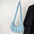 thumbnail image 3 of Bolso Bandolera Elegante  Acolchado Plisado para Mujer Hobo, 3 of 5