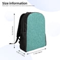 thumbnail image 4 of Balery Teal Green Glitter Mochila - Mochila Estilosa y Duradera para Laptop de 15 Pulgadas con Tela Oxford Impermeable, 4 of 8
