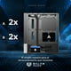 thumbnail image 5 of Gabinete Gamer BALAM RUSH NITROX CRYSTAL 5500 CBW ATX Media Torre 3+1 Fan ARGB Cristal Templado Frente Cristal USB-C, 5 of 6