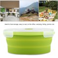 thumbnail image 4 of Silicone Lunch Box, Microwave Oven / Dishwasher Safe Food Container, For Office Green Student Travel Camping, 4 of 8