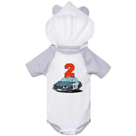 

Inktastic 2nd Birthday Police Car Gift Baby Boy or Baby Girl Bodysuit