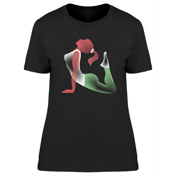 Yoga Pose Design T-Shirt Women -Image by Shutterstock, Female XX-Large