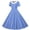 Blue, variant on YHAJDS Girls Plaid Summer Dress Plaid Print Short Sleeve Peter Pan Collar Button Down Smocked Waist Dance Dress Size 5-14 Year