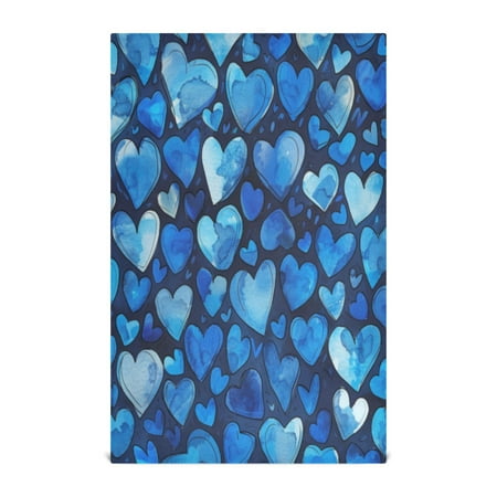 

Kitchen Towel 28x18 Inches x6，Plate Towel Decorative Towel Napkin Tea Towel Tea Towels For Kitchen Dish Cloths & Dish Towels Blue Cartoon Heart