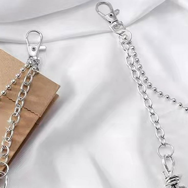Pants Chain with Butterfly Heart Shape Wallet Chain Charm Jeans Pocket  Chains Hip Hop Rock Style Chains for Women Girls Dropship