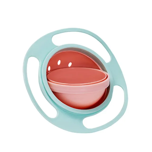 Paraguas giroscópico Universal para niños, platos de alimentación sólidos a prueba de derrames, giratorio 360, diseño práctico, novedad