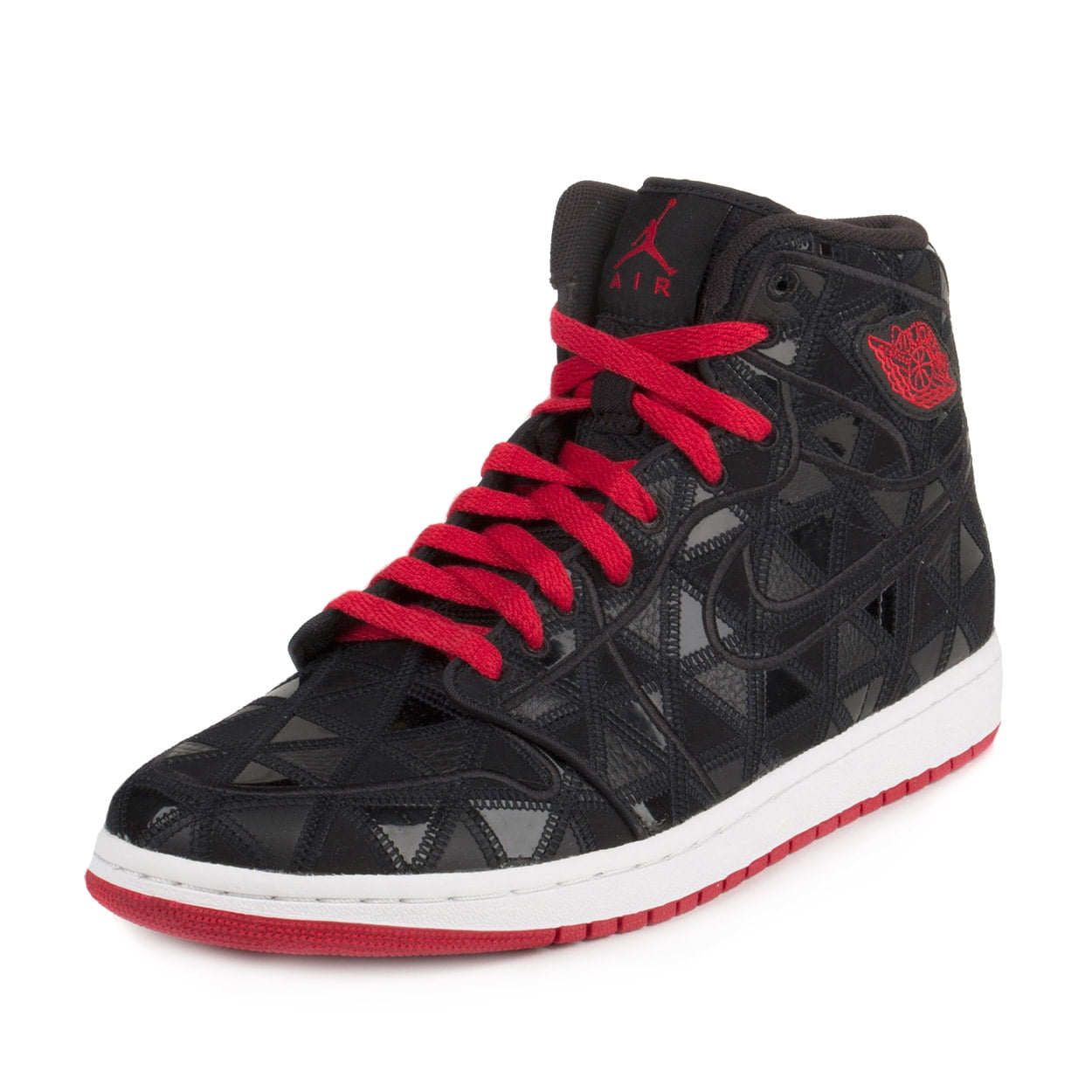 nike aj1 red black