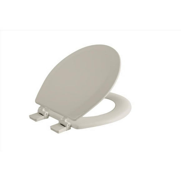Asiento de inodoro Oakbrook Collection Laurel Round Bone Wood
