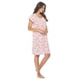 thumbnail image 2 of Casual Nights Women's Short Sleeve Floral Nightgown Nightshirt Night Dress, 2 of 5