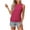 Hot Pink, variant on Women's Tops Under $10 Free Shipping Loose Casual Solid Color Round Neck Sleeveless Top