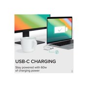 Plugable USB C to HDMI Multiport Adapter, 3-in-1 USB C Hub with 4K HDMI Output, USB 3.0 and USB-C Charging Port