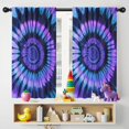 thumbnail image 5 of Blackout Kids Curtains,Blue Purple Tie Dye Mandala Pattern Childrens Insulated Curtains Set Of 2,Bedroom Essentials,Toddler Room Decor 42"x54", 5 of 5