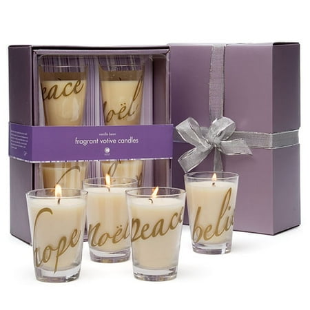 Modern Ice by Colin Cowie Fragrant Candle Set, Four Pack