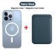 thumbnail image 1 of Funda de cuero transparente con tarjetero para iPhone, 15 Pro Max, 14, 13, 12, 11, XR, XS, X, 7, 8 Plus, Mini, Magsafe, cubierta de carga inalámbrica, 1 of 4