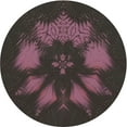 thumbnail image 1 of Ahgly Company Indoor Round Patterned Mauve Taupe Purple Novelty Area Rugs, 8' Round, 1 of 6