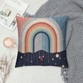 thumbnail image 2 of Pratyus Rainbow Rain Surreal Modern Farmhouse Rustic Decorative Couch Pillow Cases with Zipper Home Decor High-Quality Year-Round Pillow Case 1PC 24x24in, 2 of 5