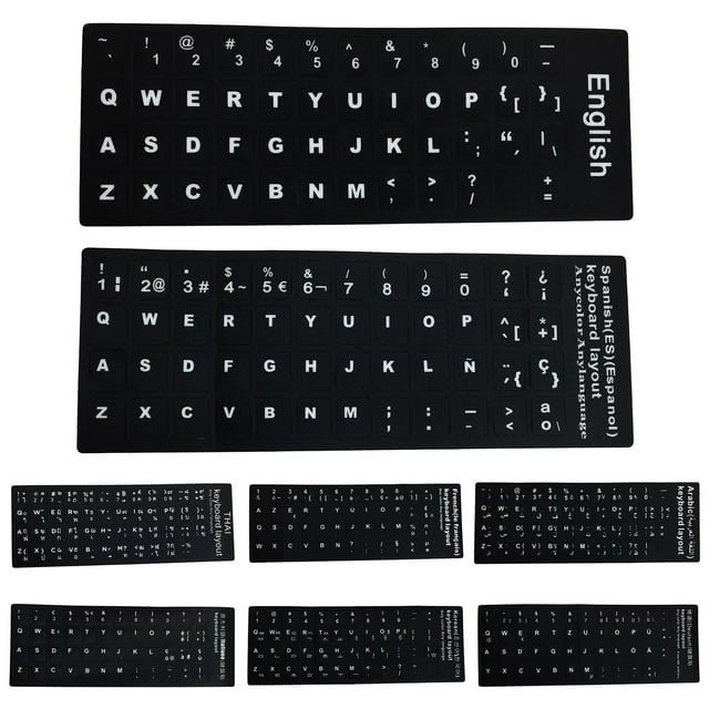 Keyboard Sticker Protective Non-marking Universal Multiple Language 