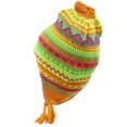 thumbnail image 2 of Top Headwear Peruvian Chullo Hat - Mountain -Neon  Orange, 2 of 2