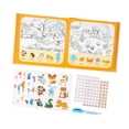 thumbnail image 2 of Pegatinas y libro de viaje, bonitas pegatinas impermeables, juego de pegatinas de gelatina para niños en edad preescolar a partir de 3 años, regalo de Animal, 2 of 8