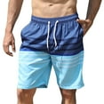thumbnail image 1 of TIWEKE Board Shorts,Holiday Beach Swimming Trunks Shorts Swimsuit Men Light Blue,S, 1 of 7