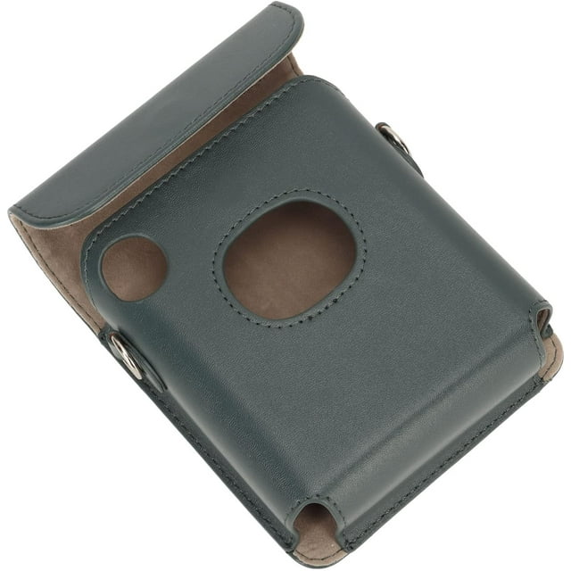 AVEKI Étui de Transport en Cuir PU pour Appareil Photo Sac de Protection Anti-Rayures Classique Rétro pour Imprimante Photo (Vert Foncé) B0508