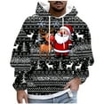 thumbnail image 2 of Sudadera con capucha para hombre, moda navideña, estampado, con capucha, manga larga, bolsillo, cordón, sudadera, chaqueta, blusa para hombre, poliéster, 2 of 5