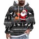 thumbnail image 2 of Sudadera con capucha para hombre, moda navideña, estampado, con capucha, manga larga, bolsillo, cordón, sudadera, chaqueta, blusa para hombre, poliéster, 2 of 5