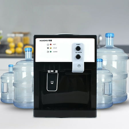 

Fichiouy 5 Gallon Electric Hot&Cold Water Cooler Dispenser Freestanding Top Loading Home Office white
