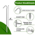 thumbnail image 2 of AAGUT 9 inch Tent Stakes, Metal Inflatables Stakes 100 Pack, Heavy Duty Galvanized Tent Stakes Metal, Tent Pegs Ground Trap Camping Stakes for Inflatables, Outdoor Decorations, 2 of 9