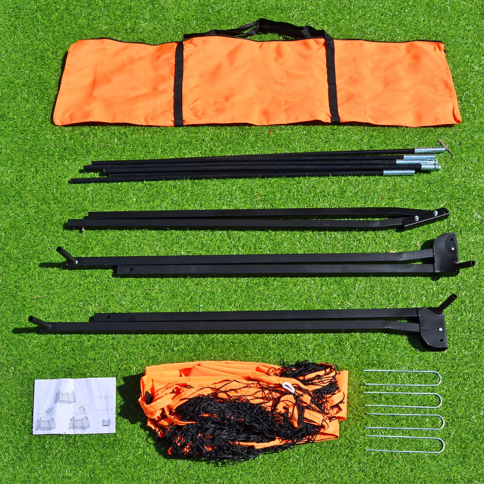 SUNNYOUTDOOR 12X6FT Soccer Goal Portable Soccer Goals for Backyard with Carry Bag, Youth and Adult Training Equipment