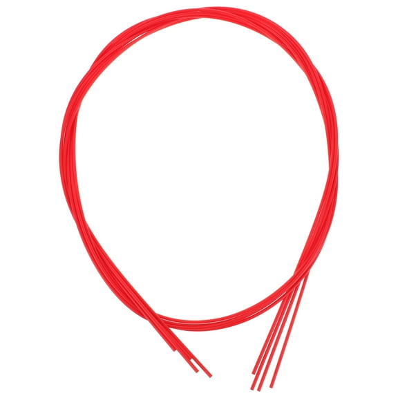 BESTOYARD 4pcs Flexible Plastic Spray Straws for Drinking Use with Reliable Extension Fit Red Color