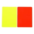 AMLESO 5X Soccer Referee Cards Set PVC Football Yellow and Red Card for Outdoor Sports