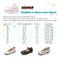 thumbnail image 4 of DADAWEN Girls Dress Shoes Mary Jane Low Heel Shoes for Toddlers Perfect for Weddings Parties and School Black Size 13, 4 of 6